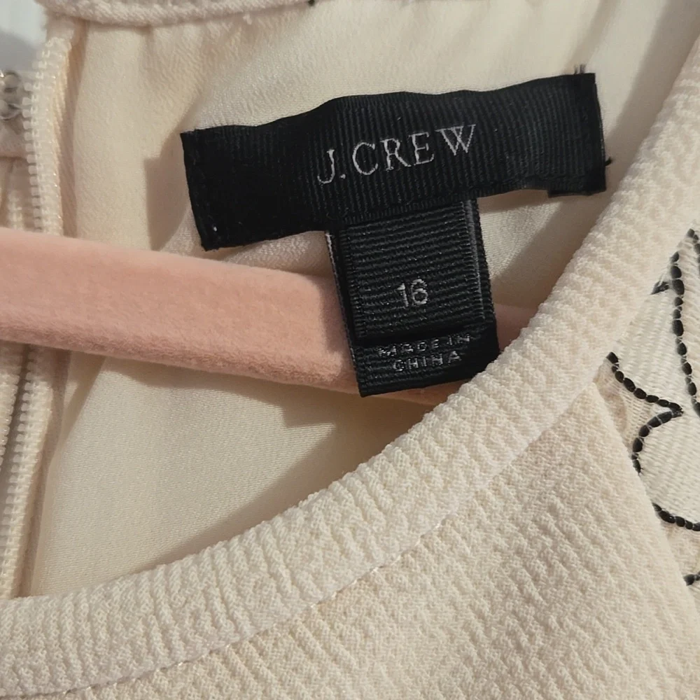 J. Crew Cream Lace-Shoulder Sleeveless Camisole
